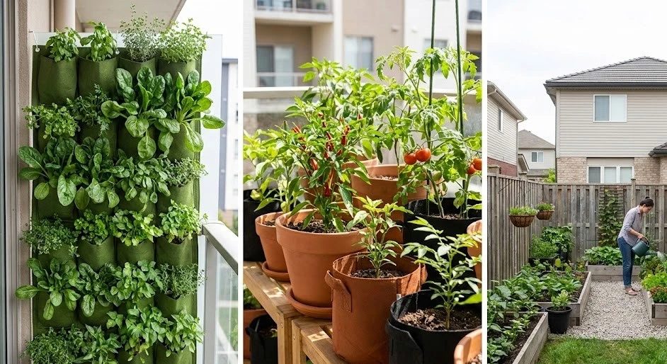 🌱 Home Gardening in Limited Space: Grow Green Living Anywhere in the World 2 Best Home Garden Option is Balcony. Visit AduwataGewalIdam.lk for more details