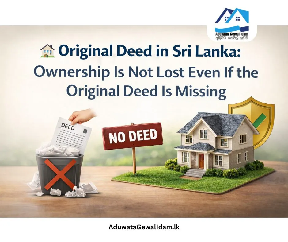 Ownership Is Not Lost Even If the Original Deed Is Missing Aduwata Gewal Idam