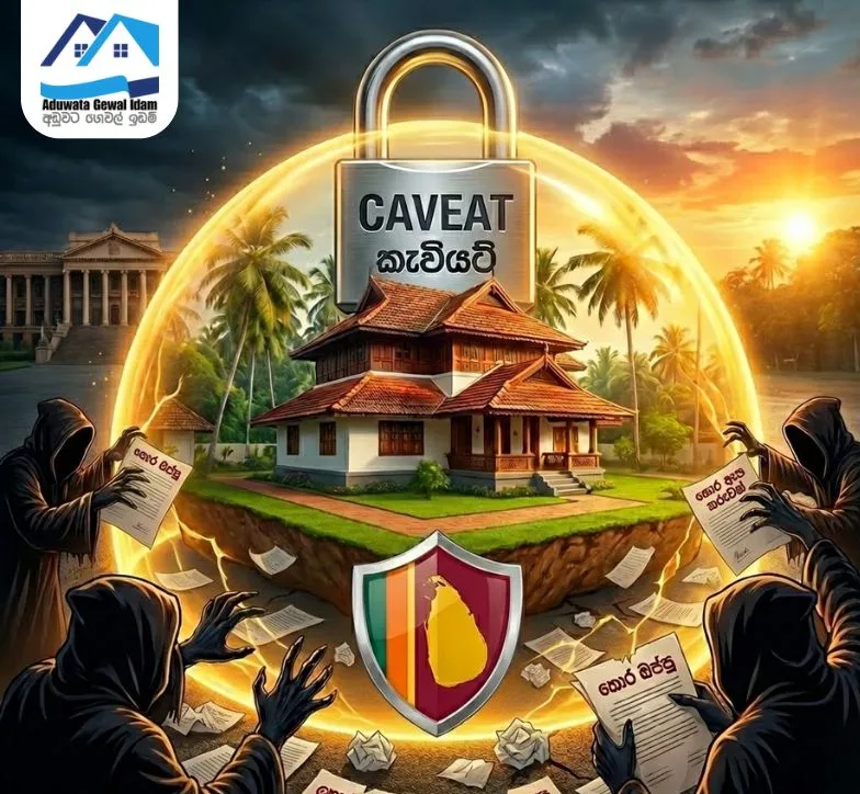 ශ්‍රී ලංකාවේ "ඉඩම් හොරකම්" රැල්ලට අහුවෙන්න එපා! 🛑 ඔබේ ඉඩමට "කැවියට්" (Caveat) අගුල දාගන්න හැටි සිංහලෙන්.